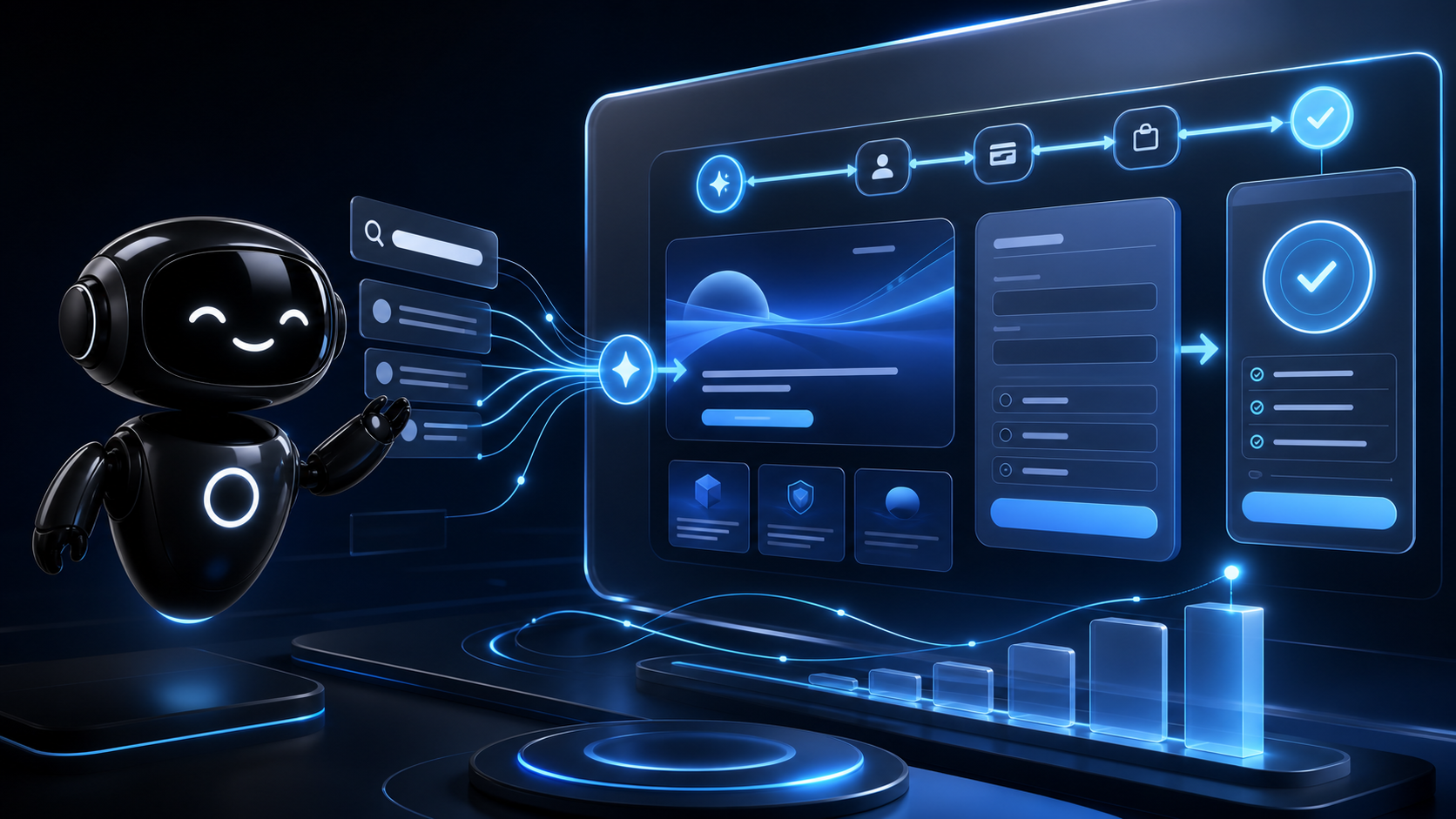 Deploy Agentic robot turning AI search paths into a clear website action path