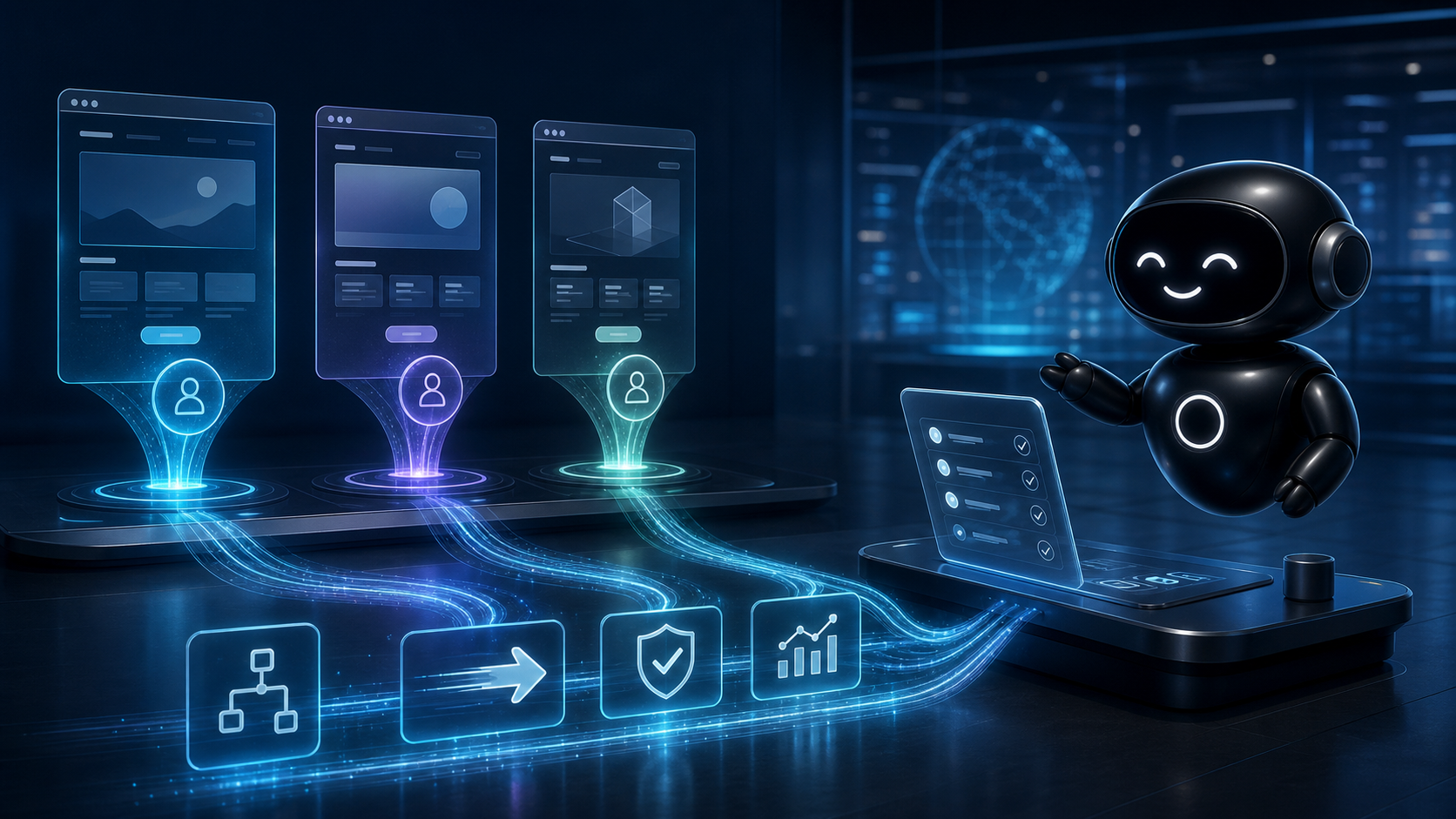 Deploy Agentic robot auditing AI referred landing pages for task completion and proof