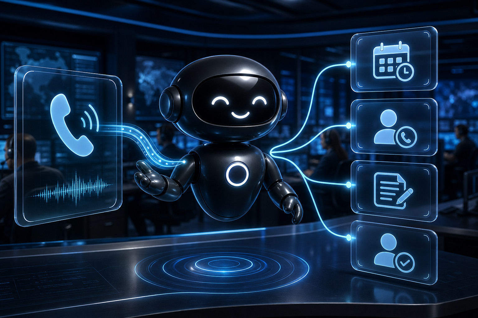 Deploy Agentic robot routing calls into appointments, handoffs, notes, and follow up paths