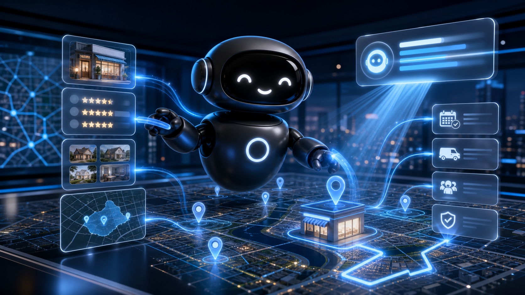 Deploy Agentic robot mapping local service business proof into AI answer signals
